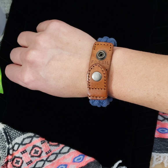 Fossil Braided Rope & Leather Bracelet - Picture 4 of 9